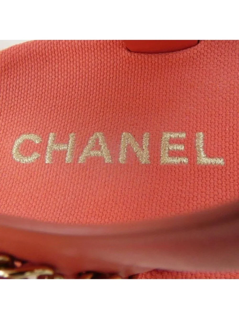 Chanel Size 38 Calfskin Red Sandals - Picture 6 of 6